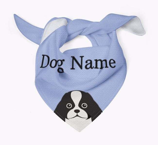 Personalised Dog Bandana with Peeking Yappicons for {dogsName}